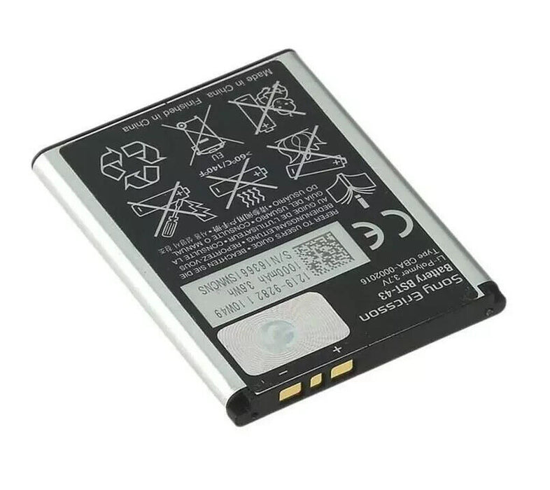 For Sony Ericsson battery BST-43 1000mAh 3.7v
