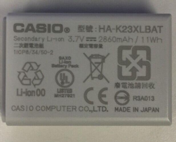 Genuine Casio HA-K23XLBAT Battery NEW