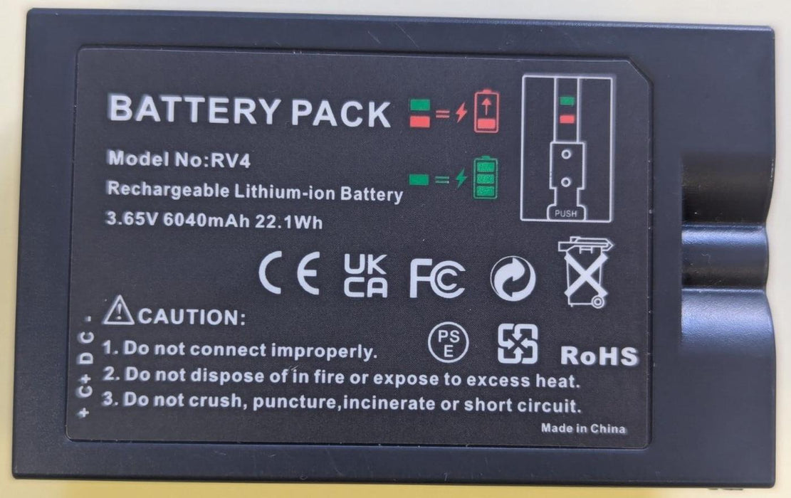 6040mAh Replacement Battery for Ring Doorbell Quick Release Battery Pack