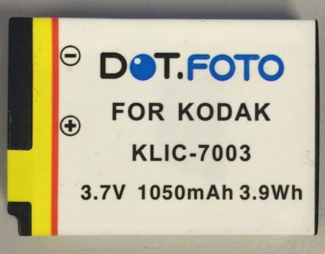 Li-ion Battery for KODAK KLIC-7003 EasyShare Z950 EasyShare V803 1050mAh