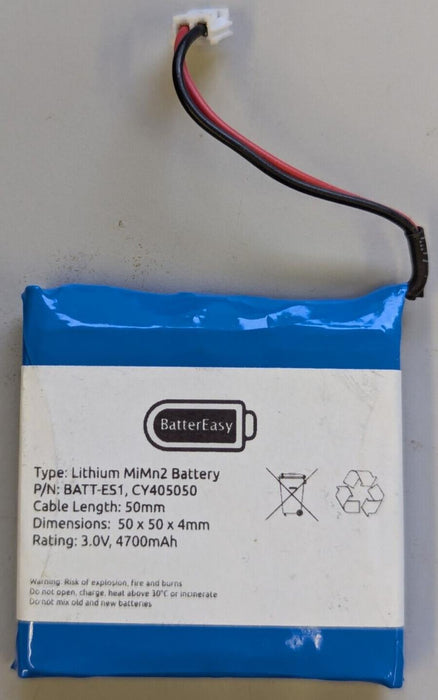 CY405050 Replacement Battery for BATT-ES1 - 4700mAh 3.0V