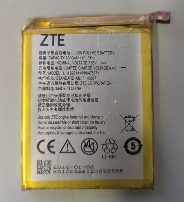 ZTE Li3928T44P8h475371 Replacement Phone Battery Blade V8 Mini Genuine USED