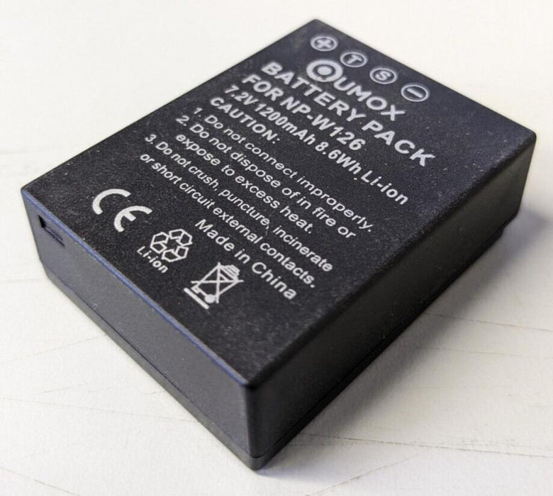 Replacement NP-W126 Battery 1200mAh for Fuji NEW