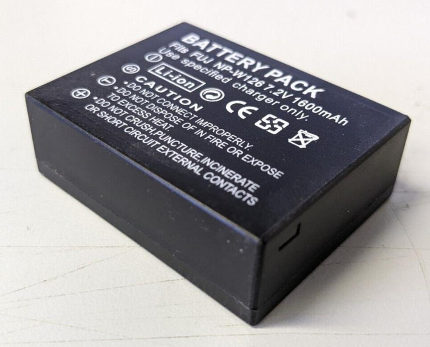Replacement NP-W126 Battery 1600mAh for Fuji NEW