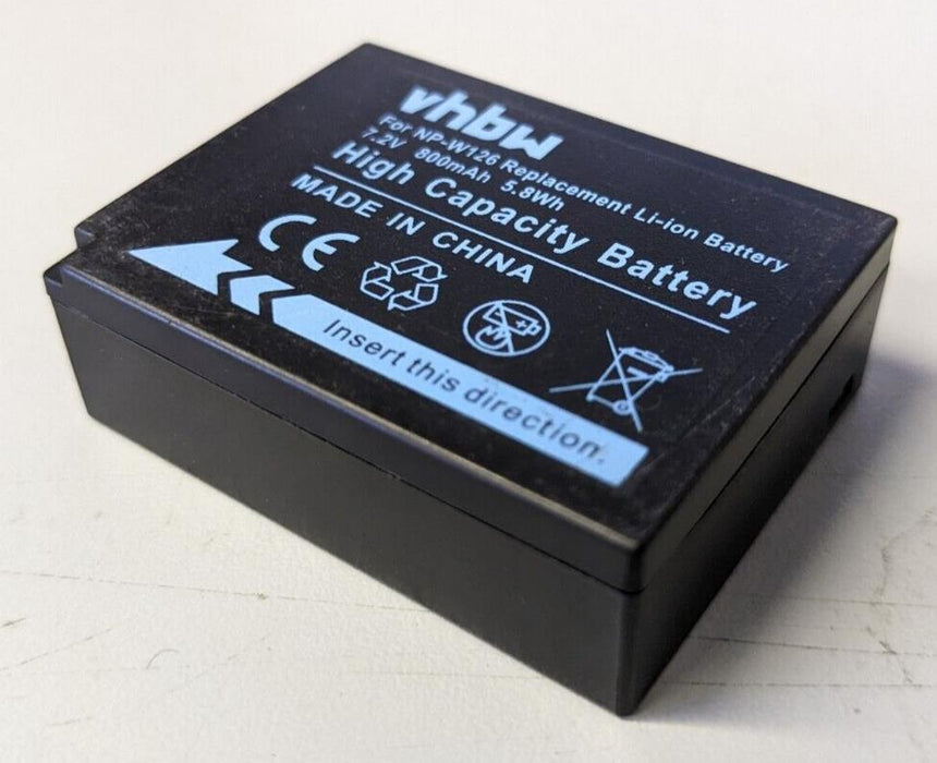 Replacement NP-W126 Battery 800mAh for Fuji NEW