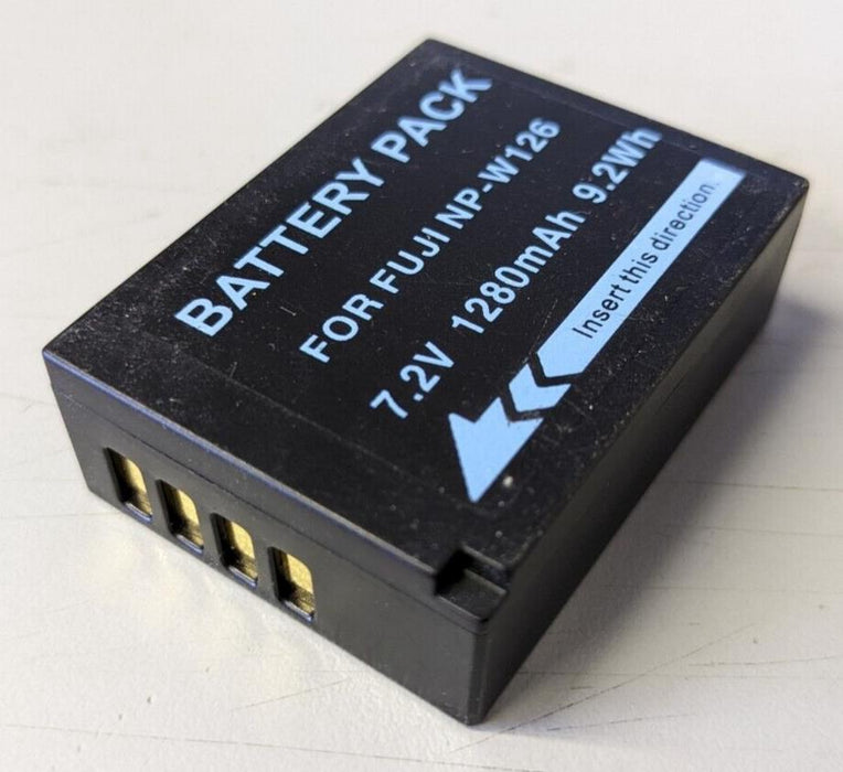 Replacement NP-W126 Battery 1280mAh for Fuji NEW