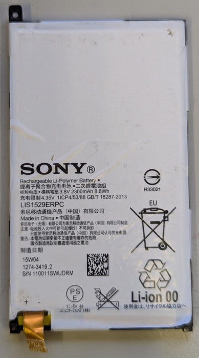 SONY BATTERY LIS1529ERPC 3.8v 2300mAh For Sony USED