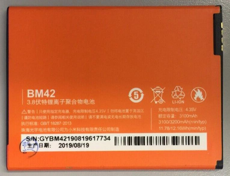 Xiaomi Redmi Note Battery BM42 3200mAh NEW Battery