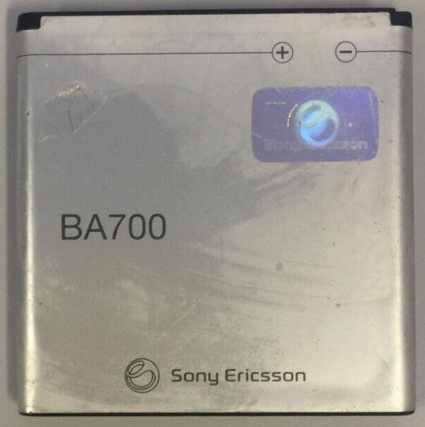 Geniune Sony BA700 Battery 1500mAh Silver USED