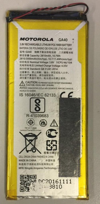 Genuine Motorola GA40 Battery 3000mAh USED