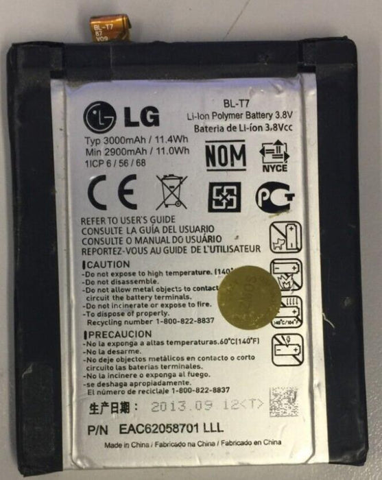 Genuine Original LG BL-T7 Replacement Battery 3000mAh USED