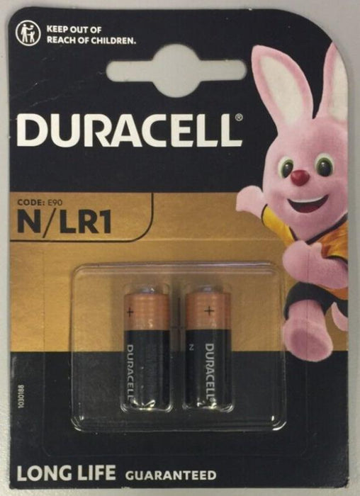 Duracell N LR1 MN9100 Alkaline Battery 1.5v - Security remote battery 2 Pack