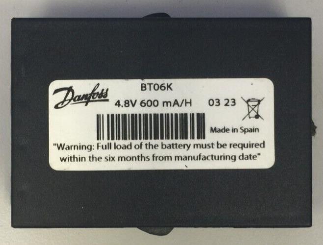 Danfoss battery BT06K 4.8V 600mAh