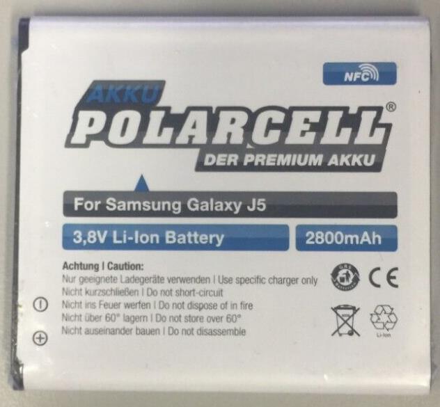 Polarcell Battery for Samsung Galaxy J5