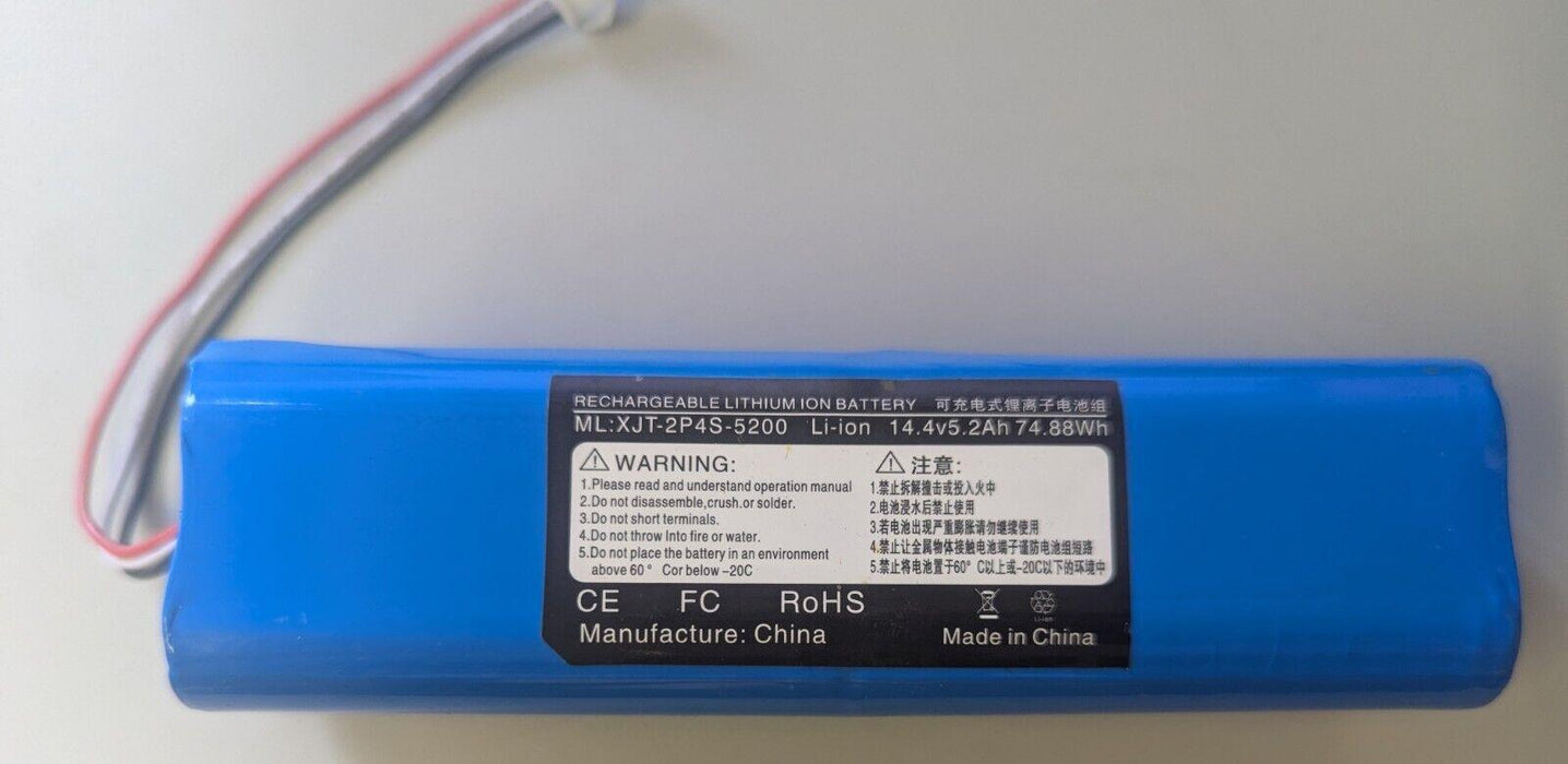 Li-ion Battery ML: XJT-2P4S-5200 14.4v5 2Ah