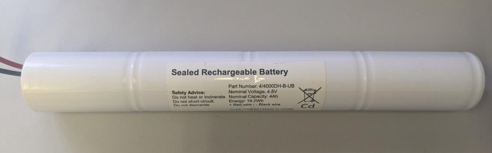 Sealed Rechargeable Battey 4/4000DH-B-UB 4.8V Emergency Battery Stick