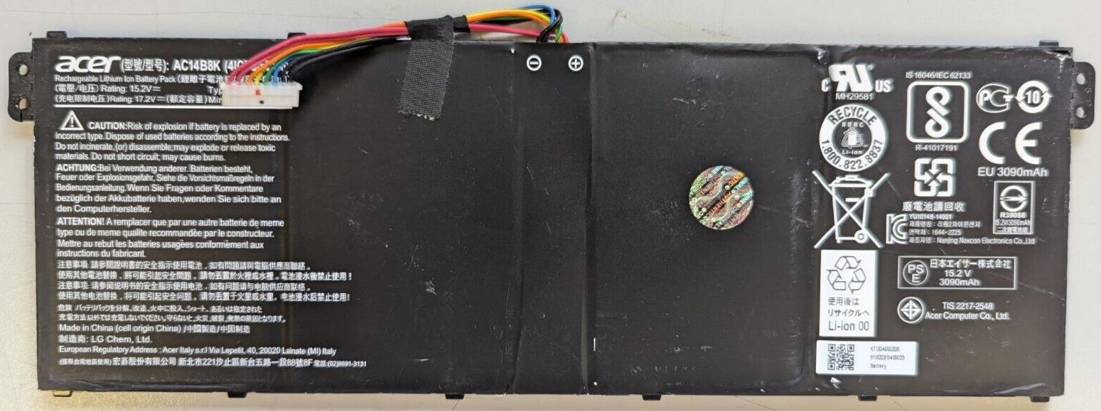 Genuine Acer TravelMate Aspire Battery P236-M P238-M R7-372T AC14B8K