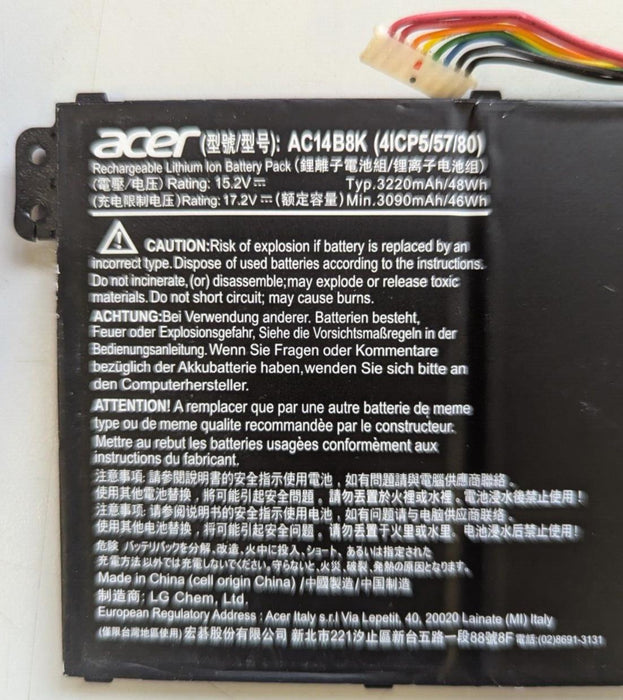 Genuine Acer TravelMate Aspire Battery P236-M P238-M R7-372T AC14B8K