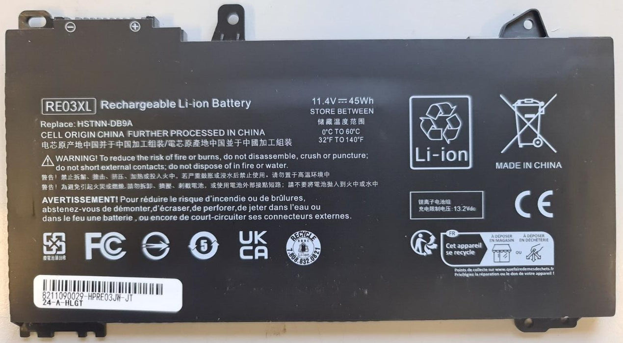 For HP ProBook 430 440 450 455 455R G6 G7 zhan 66 AMD battery RE03XL REO3XL