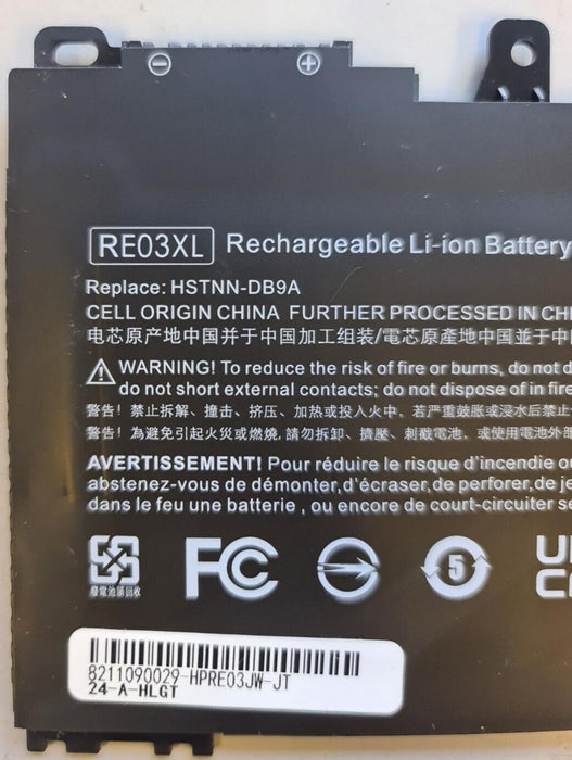 For HP ProBook 430 440 450 455 455R G6 G7 zhan 66 AMD battery RE03XL REO3XL