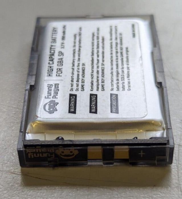 Gameboy Advance Sp 950 mAh Lipo battery - Funnyplaying GBA SP Replacement