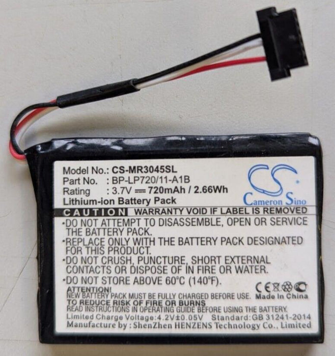 Compatible battery replacement for Becker BP-LP720/11-A1B - CS-MR3045SL
