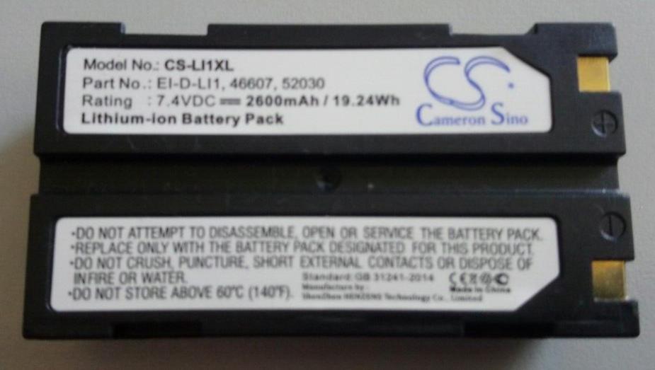 Used Battery For PENTAX EI-2000 CS-LI1XL (2600mAh)