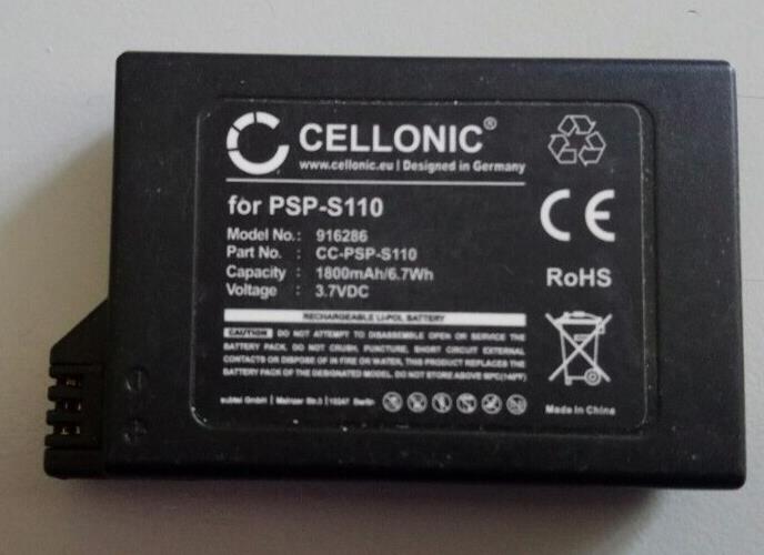 Battery for Sony PSP-S110 PSP Slim & Lite (PSP-2000 / PSP-2004)