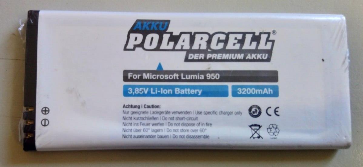 Polarcell 3200mAh Replacement Battery BV-T5E for Nokia Lumia 950