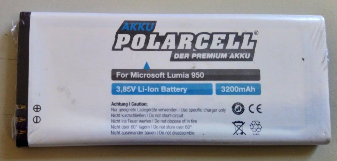 Polarcell 3200mAh Replacement Battery BV-T5E for Nokia Lumia 950