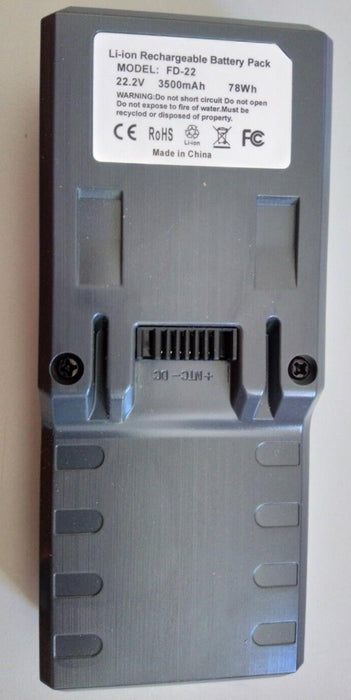 New Replacement Battery For HOOVER Freedom FD22 FD22L 3500mAh Li-ion Grey