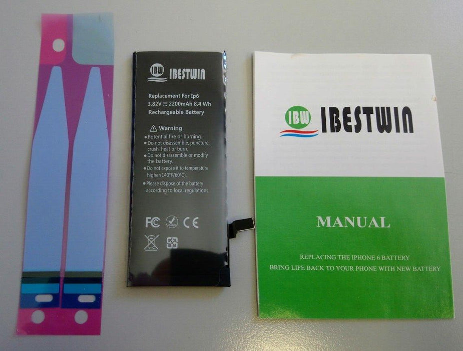 New For iPhone 6 2200mAh Replacement Battery with Adhesive