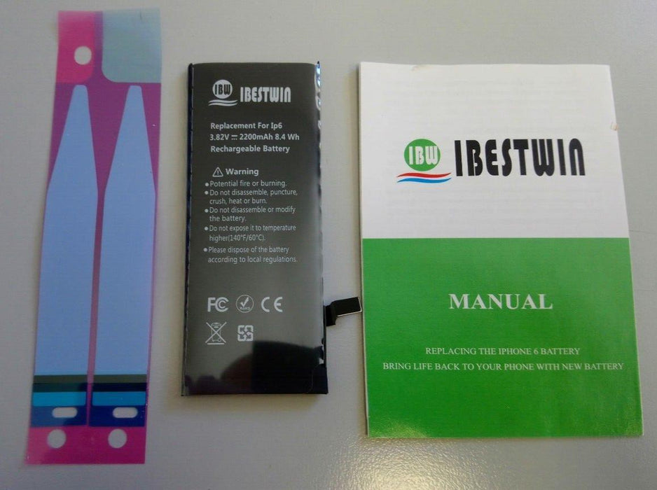 New For iPhone 6 2200mAh Replacement Battery with Adhesive