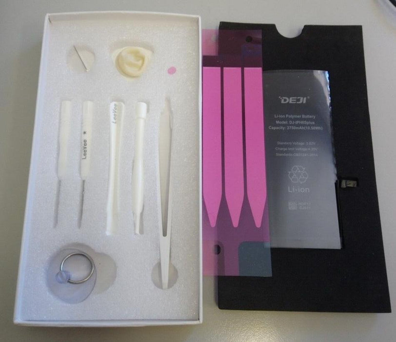 LeeVee Replacement Battery for iPhone 6S Plus (2750mAh) + Adhesive and Tools