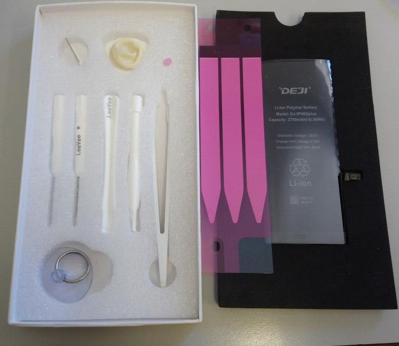 LeeVee Replacement Battery for iPhone 6S Plus (2750mAh) + Adhesive and Tools