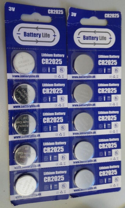 Battery Life CR2025 x10