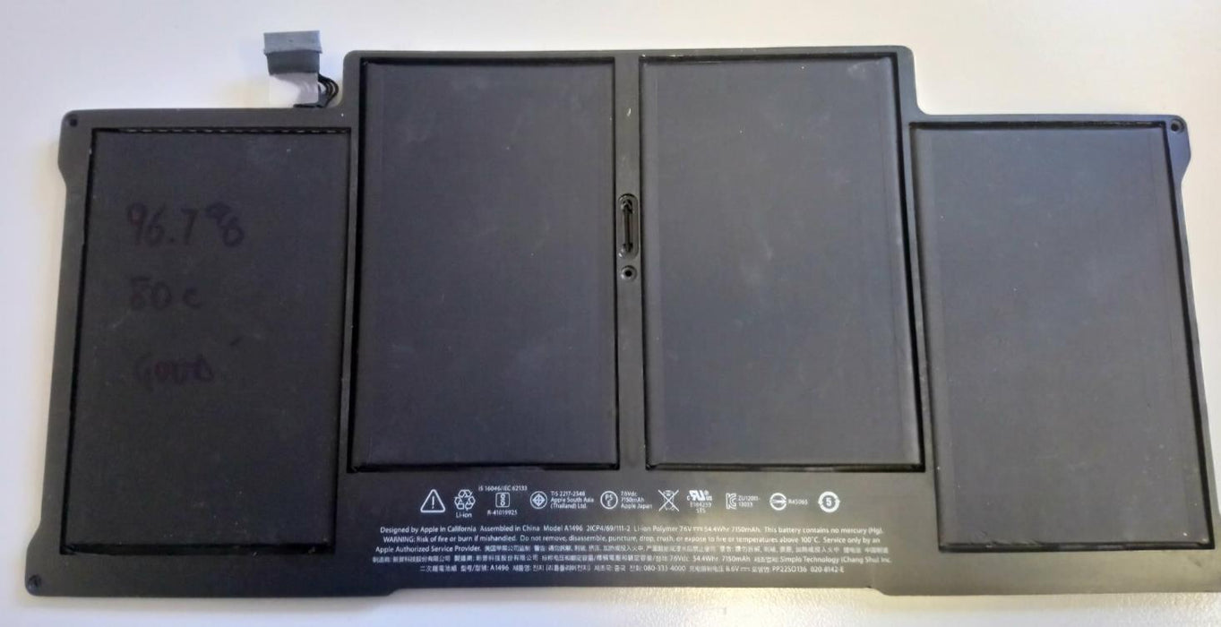 A1496 Used Battery for Apple MacBook Air 13"  (7150mAh)