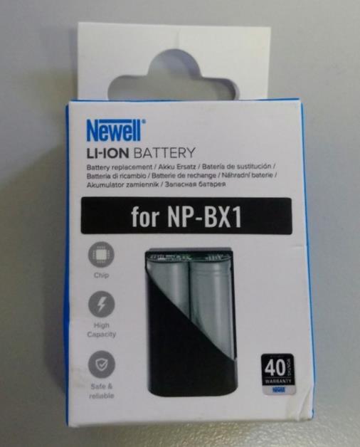 New Newell Sony NP-BX1 Replacement Lithium Battery - 1240mAh