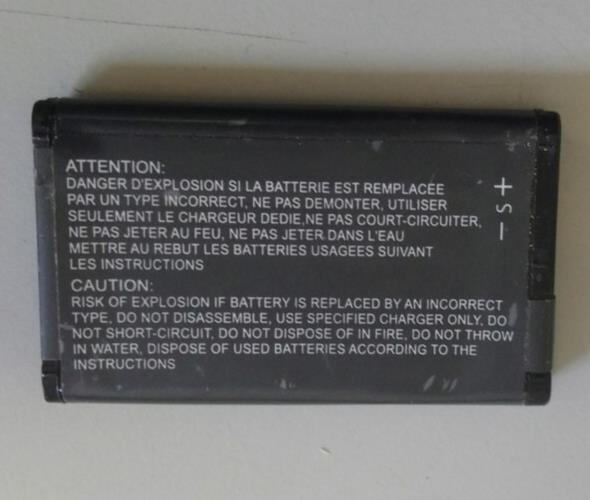 Used Battery For INGENICO Replaces 296118442 3.7V 1150mAh