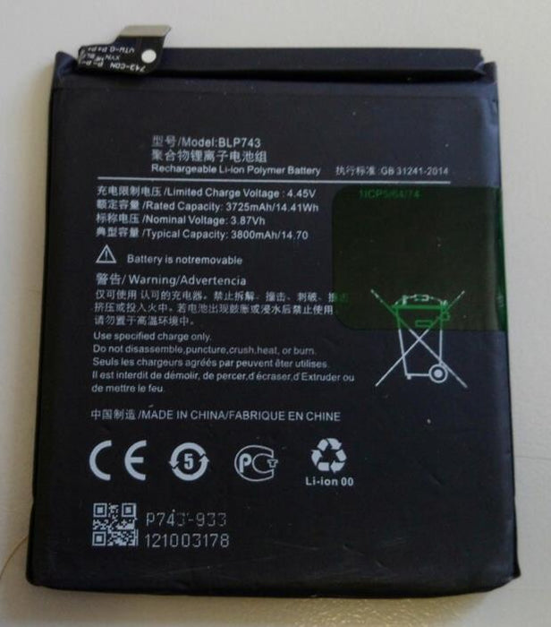 FOR ONE PLUS 7T Used replacement battery BLP743 3725mAh