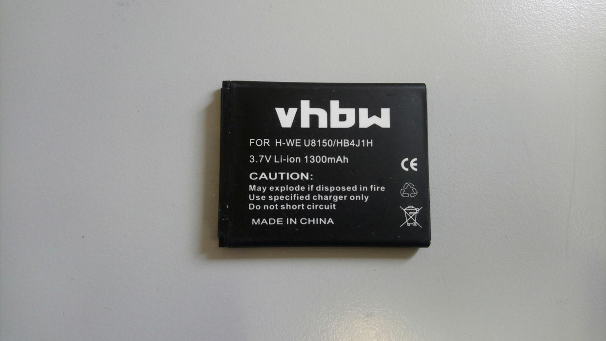 New VHBW 1300mAh Replacement battery for HUAWEI U8150 HB4J1H