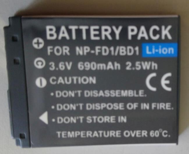 Dot.Foto Replacement Camera Battery For Sony NP-FD1 - 690mAh