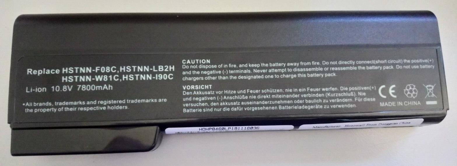 Replacement Battery for HP HSTNN-F08C, HSTNN-I90C, HSTNN-LB2H 10.8V 7800mAh