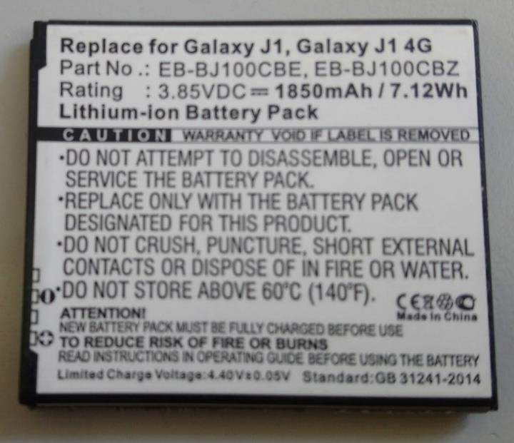 New Battery EB-BJ100CBE 1850mAh For Samsung Galaxy J1 SMJ100 J100F J100H