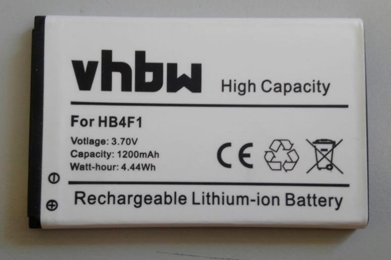 VHBW 1200mAh HB4F1 Battery For Ascend M860 U8000 U8220 U8230 U9120 E5830 E5832