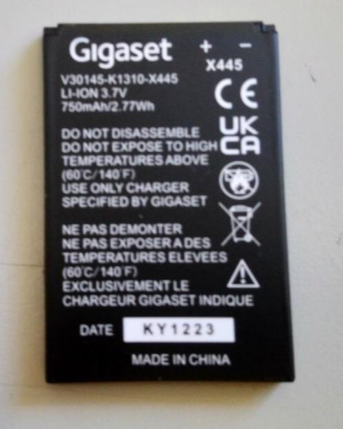 New 750mAh 3.7V Li-ion Battery For SIEMENS V30145-K1310-X445 Gigaset SL788