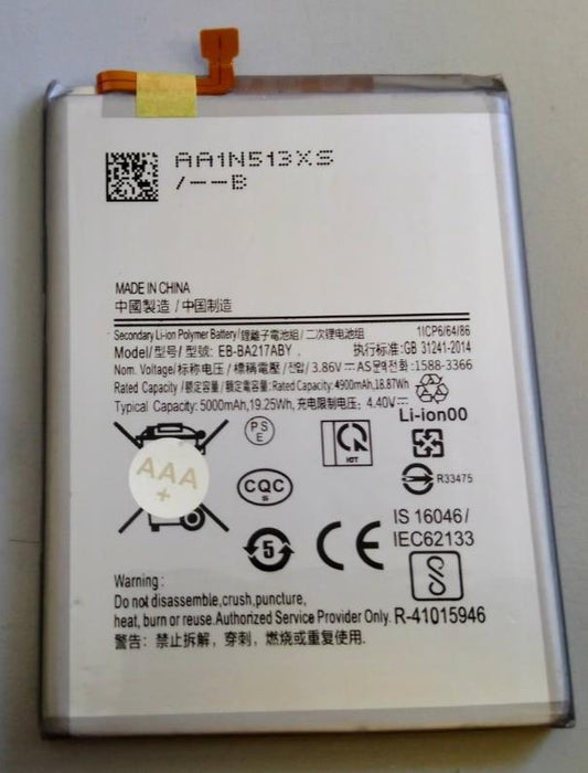 New Battery For Samsung Galaxy A13 4G SM-A135F EB-BA217ABY GH82-28509A - 4900mAh
