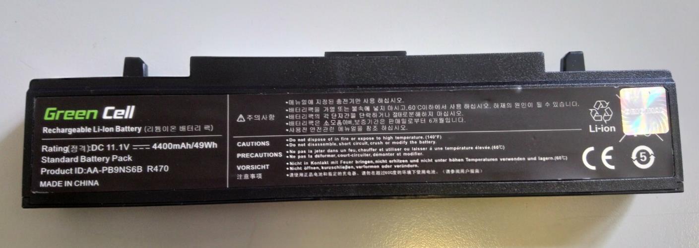 Green Cell Battery for Samsung R470-AT03 R470-BS01 R470-BS02 R470-FT01 4400mAh