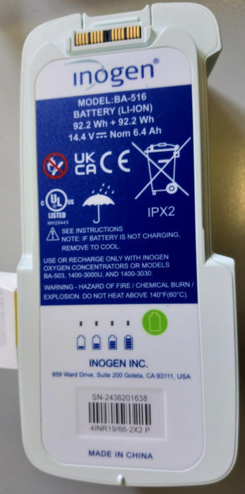 New Inogen 16 Cell Battery (BA-516)