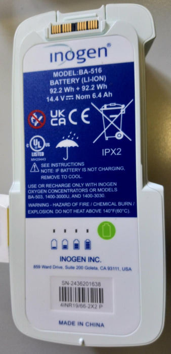 New Inogen 16 Cell Battery (BA-516)